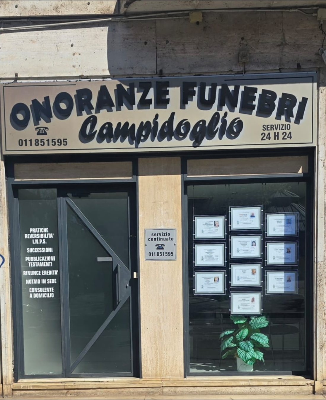 L'agenzia di Onoranze Funebri Campidoglio in Piazza Risorgimento 28 a Torino